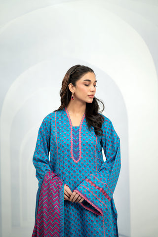 3 Piece Cotton Lawn Suit