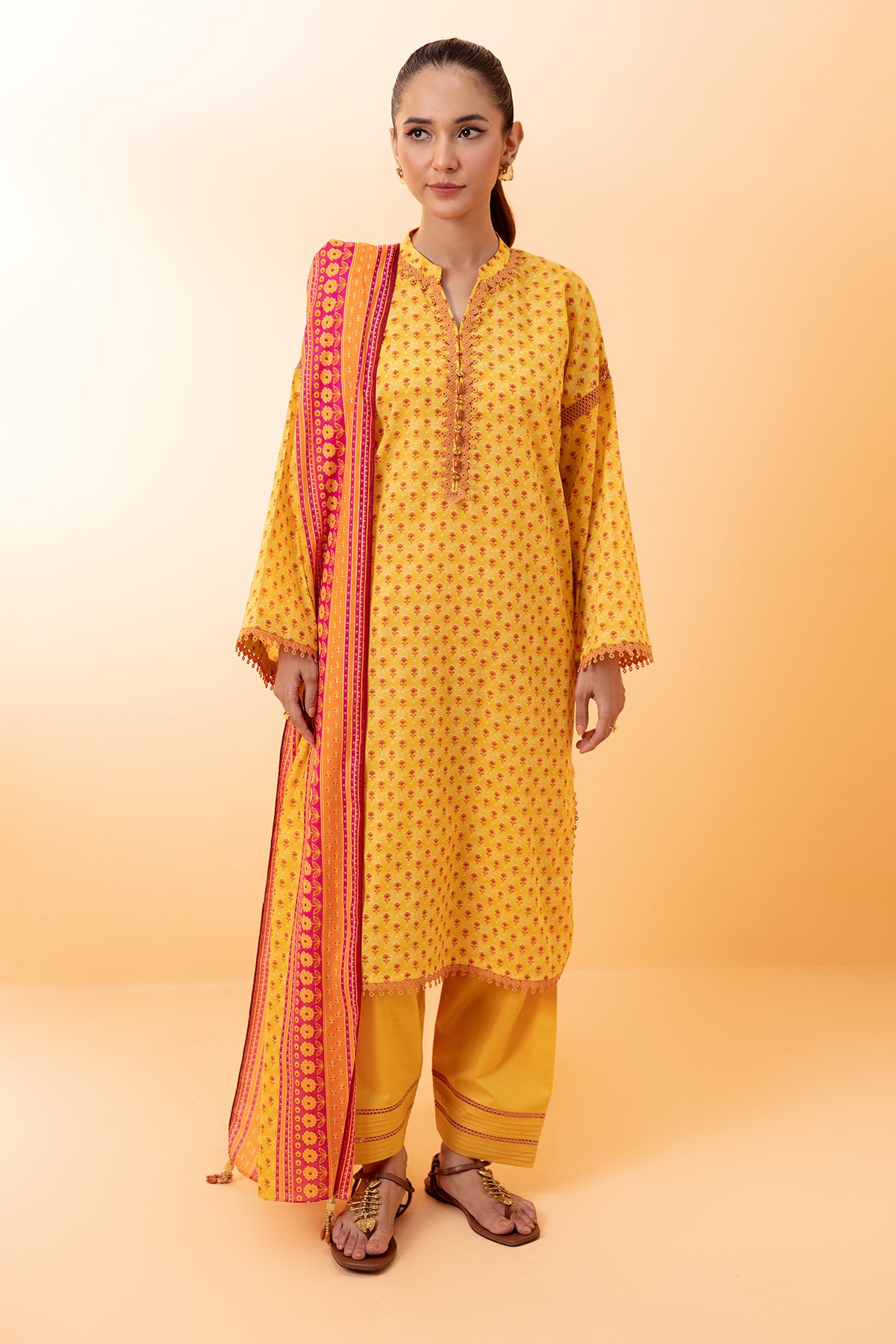 3 Piece Cotton Lawn Suit