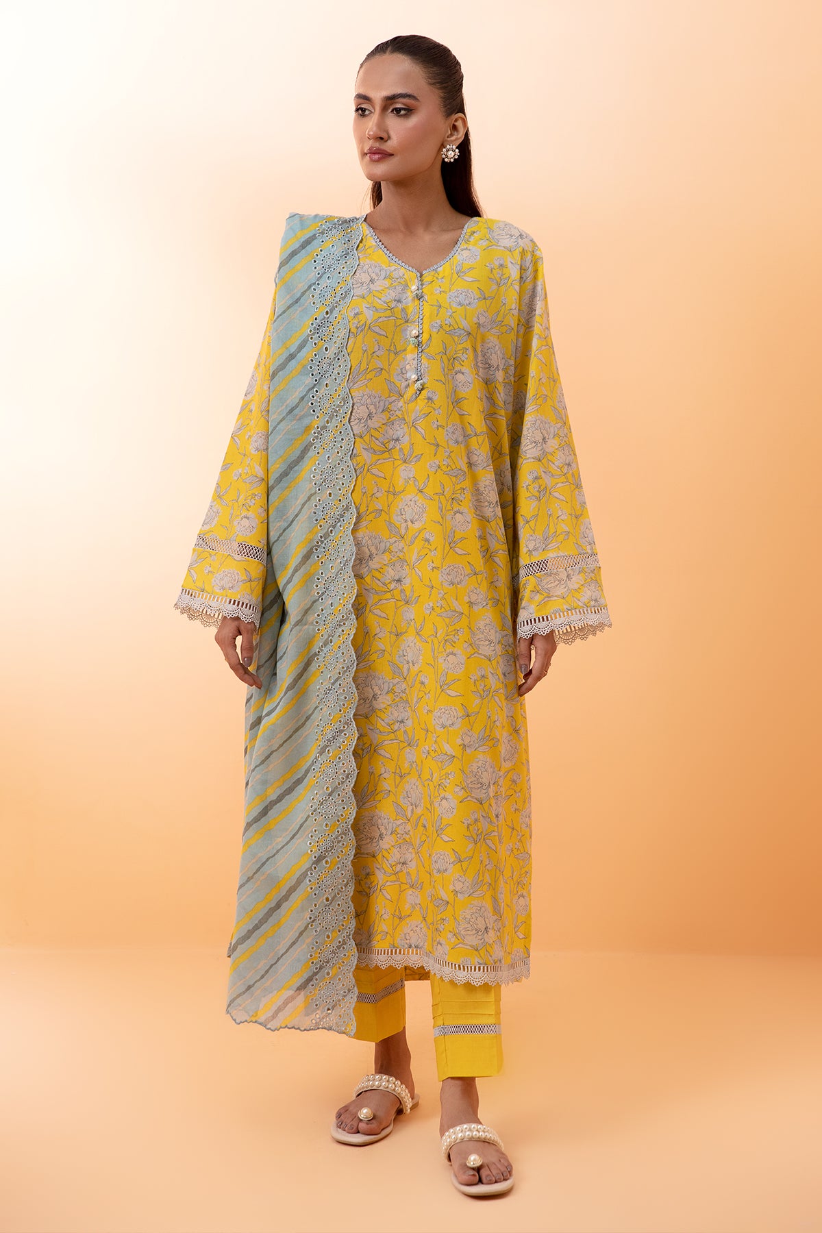 3 Piece Cotton Lawn Suit