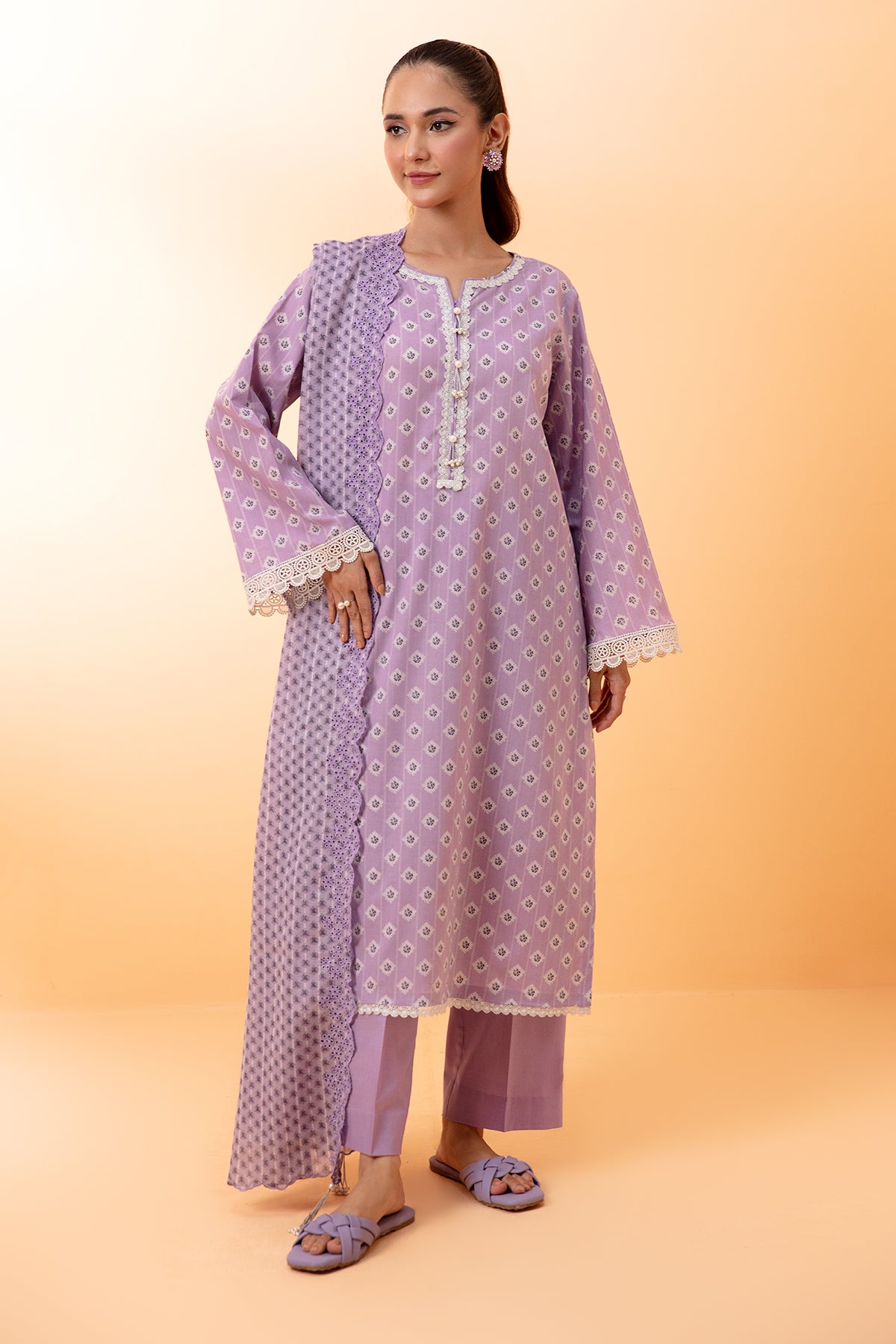 3 Piece Cotton Lawn Suit