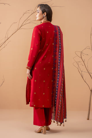 3 Piece Khaddar Suit