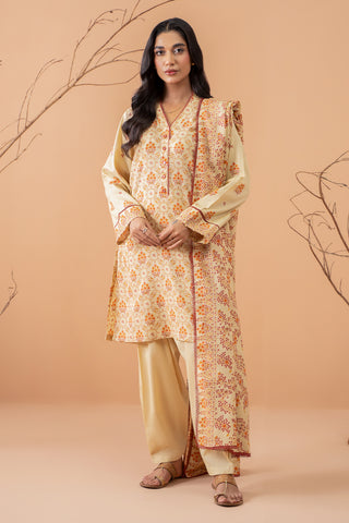 3 Piece Khaddar Suit