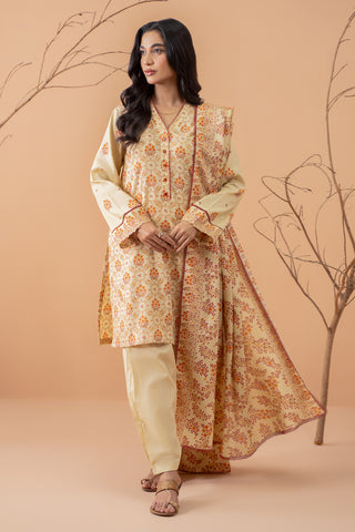 3 Piece Khaddar Suit