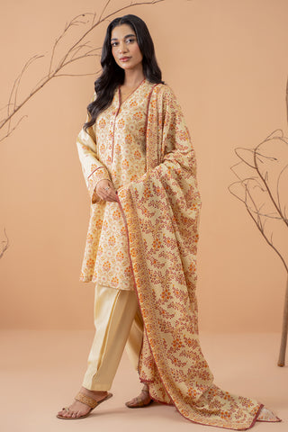 3 Piece Khaddar Suit