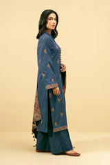 3 Piece - Embroidered Khaddar Suit