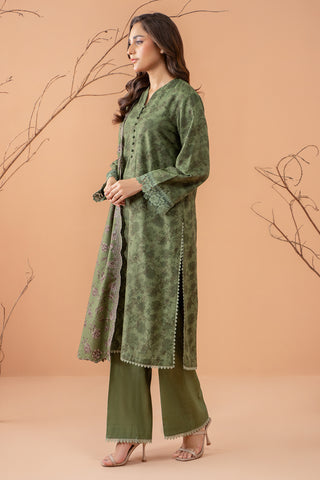 3 Piece Slub Khaddar Suit