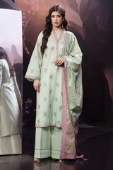 2 Piece - Printed Embroidered Suit - C6122