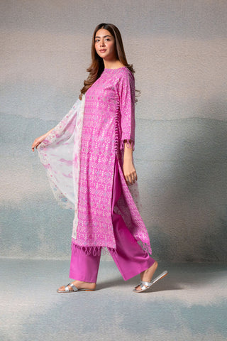 3 Piece Cotton Lawn Suit