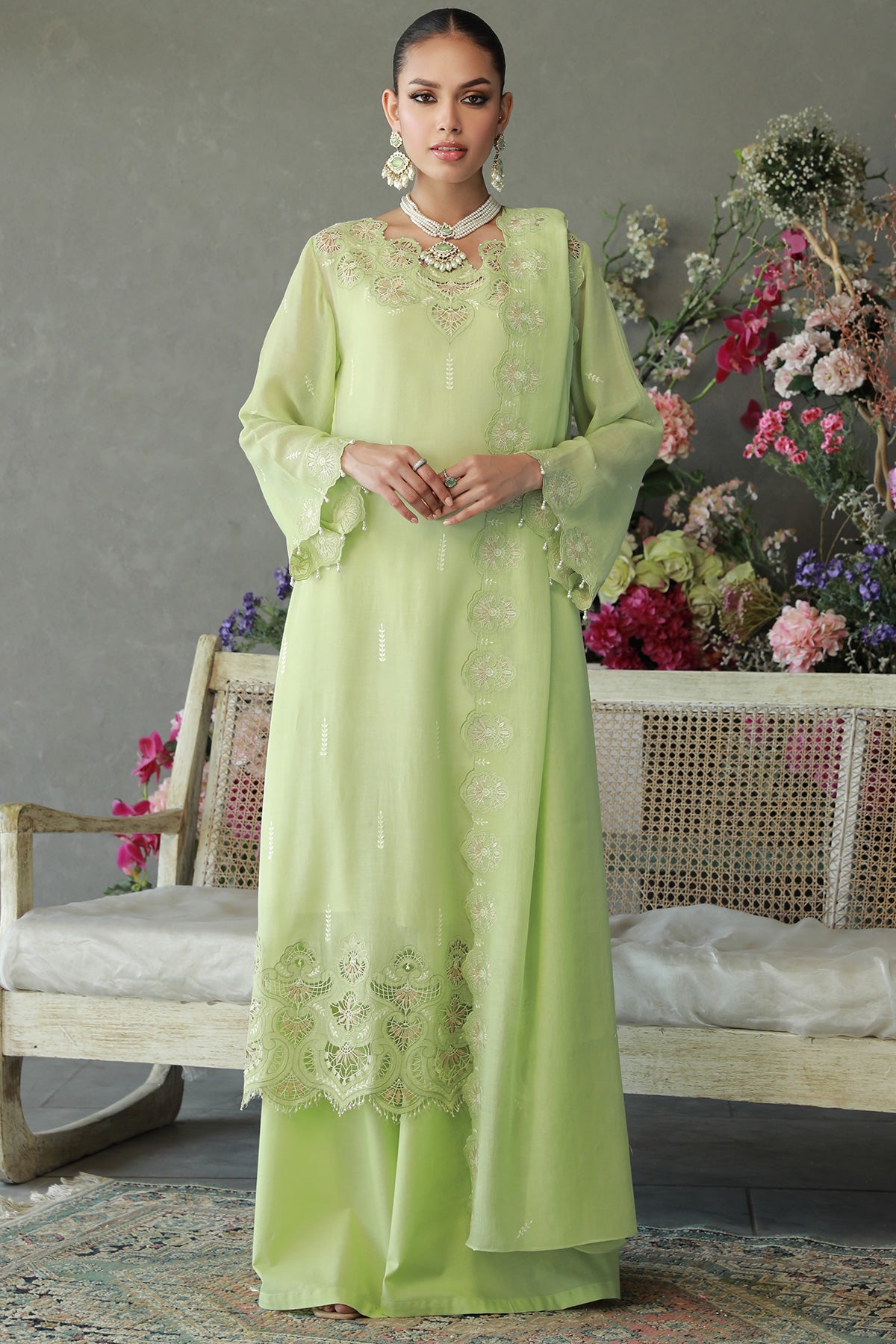 4 Piece Dhaka Malmal Suit