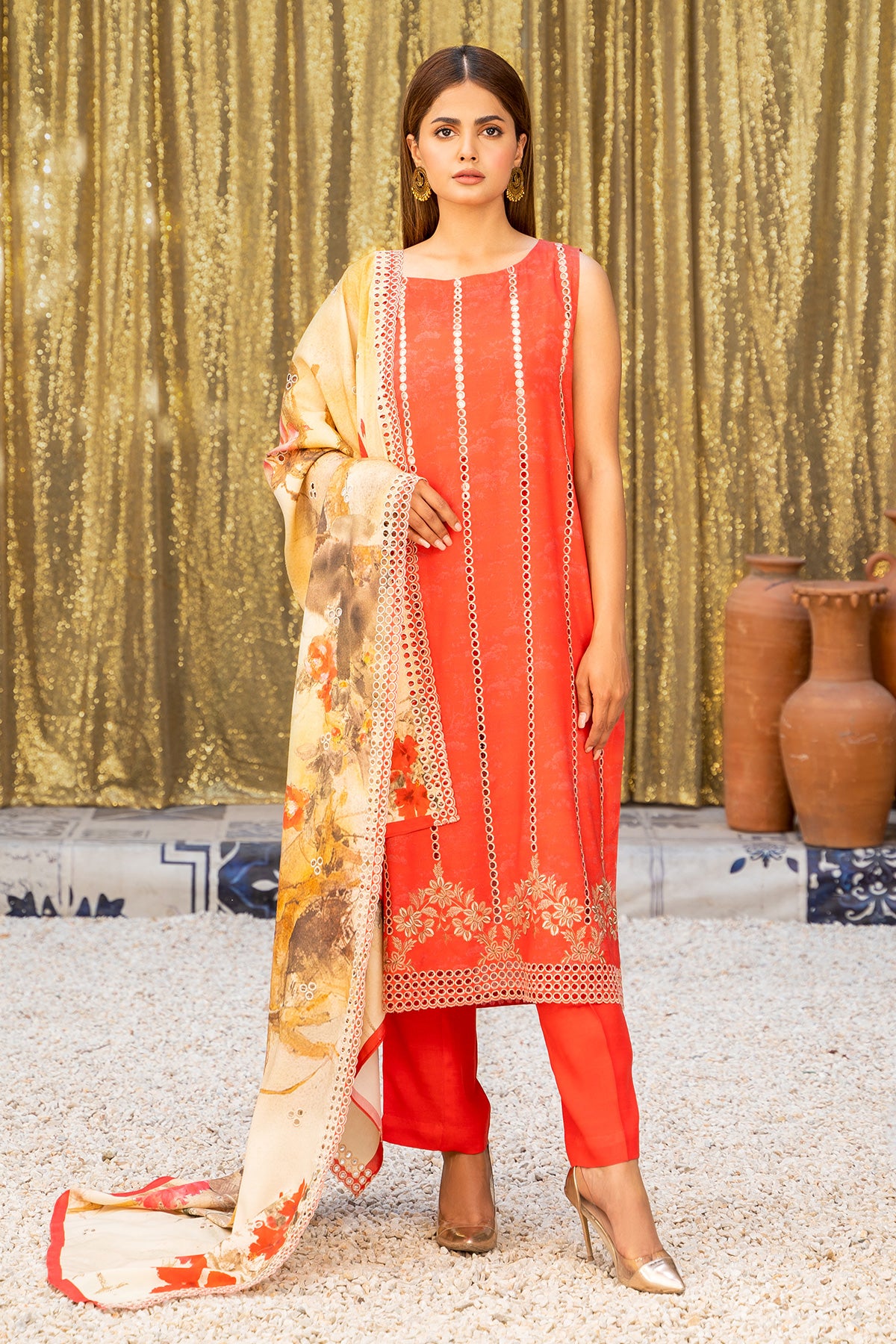 3 Piece Pk Raw Silk Suit