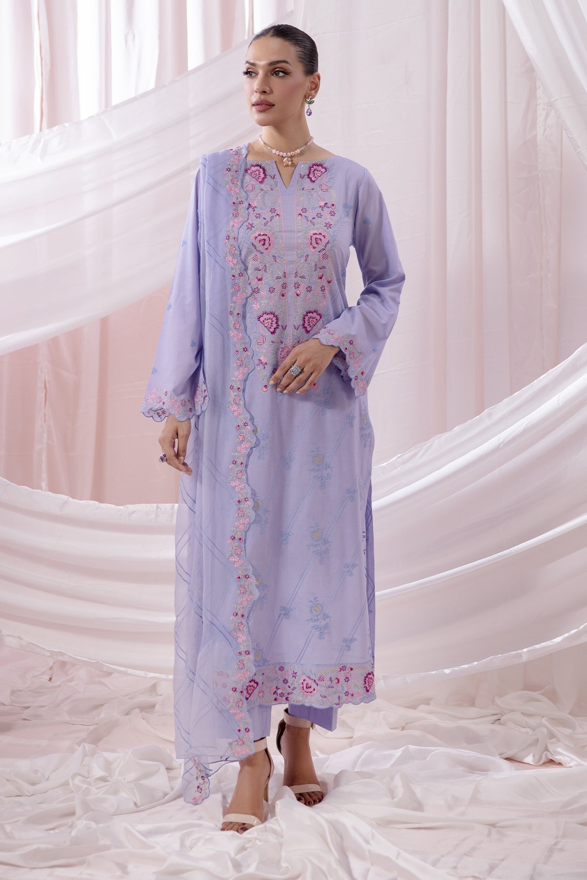 3 Piece Cotton Lawn Suit