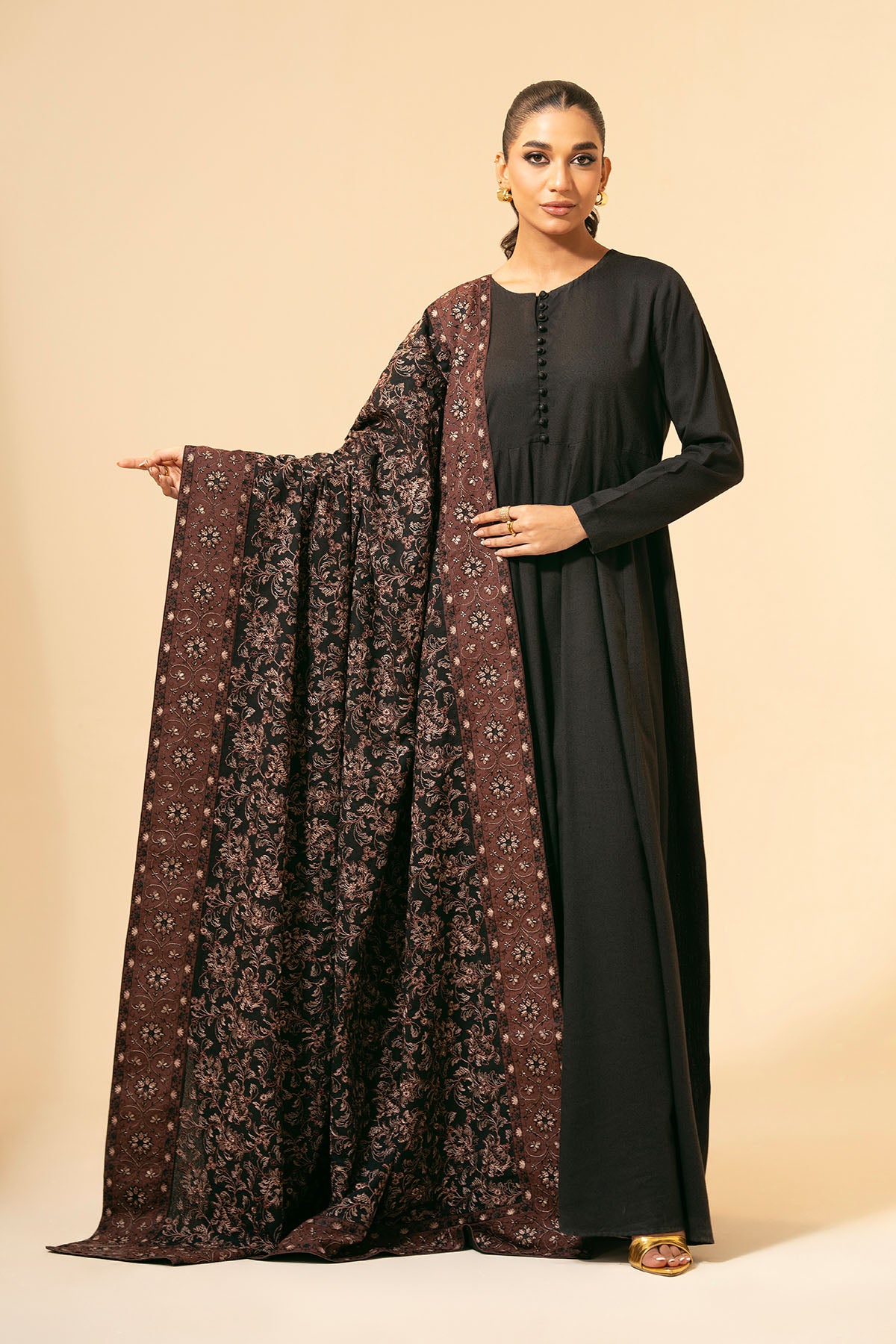 1 Piece Viscose Karandi Shawl