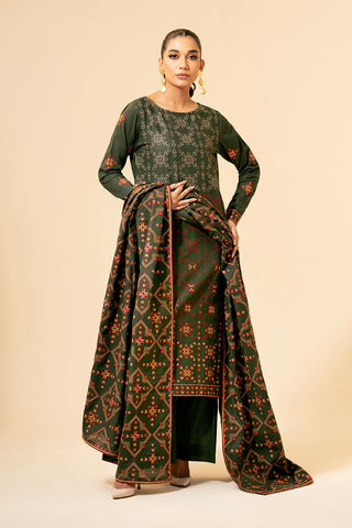 3 Piece Khaddar Suit