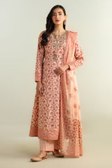 3 Piece - Printed Embroidered & Embellished - KPE24-P2895-95