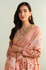 3 Piece - Printed Embroidered & Embellished - KPE24-P2895-95