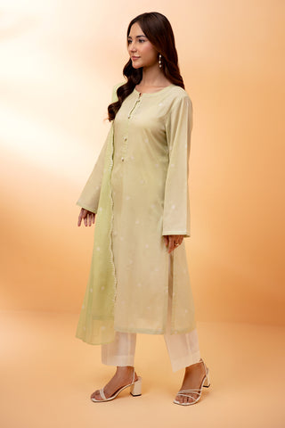 2 Piece Embroidered Lawn Shirt & Dupatta