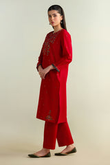 2 Piece- Embroidered Suit-KPS25-P3201