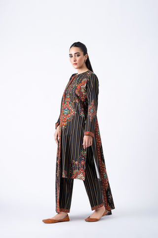 3 Piece Printed Khadar Suit