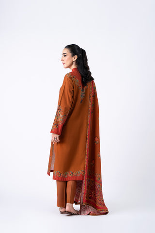 3 Piece Printed Khadar Suit