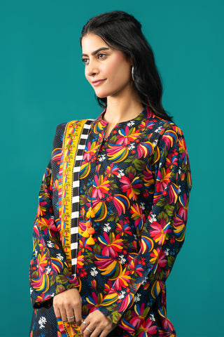 3 Piece Printed Khaddar Suit