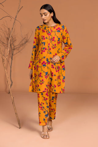 2 Piece Printed Khaddar Shirt & Trouser