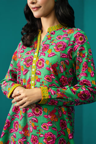 2 Piece Printed Khadar Shirt & Trouser