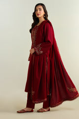 3 Piece- Embroidered Suit-KPW24-P3063-63