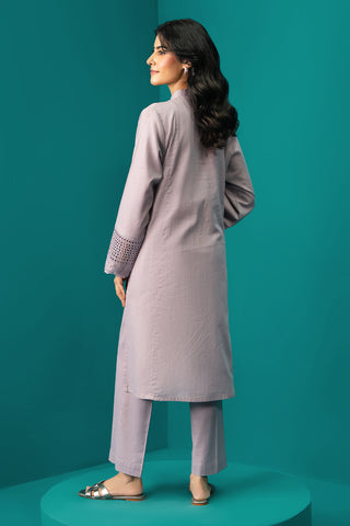 2 Piece Dyed & Embroidered Khaddar Shirt & Trouser