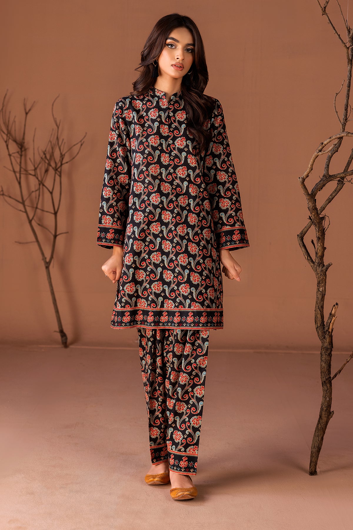 2 Piece Printed Khadar Shirt & Trouser