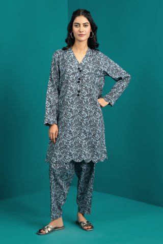 2 Piece Printed Khadar Shirt & Trouser