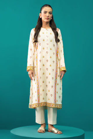 2 Piece Printed Khaddar Shirt & Trouser