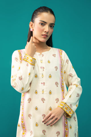 2 Piece Printed Khaddar Shirt & Trouser