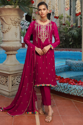 3 Piece Pk Raw Silk Suit