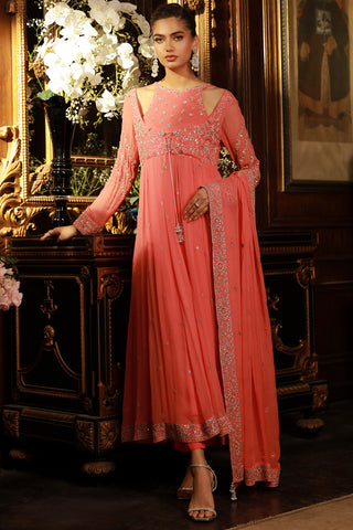 3 Piece Pk Chiffon Suit