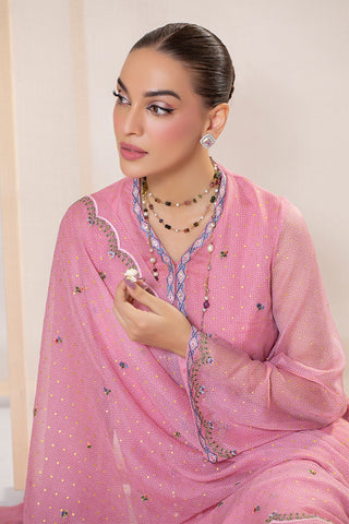 2 Piece Pure Chiffon Shirt & Dupatta