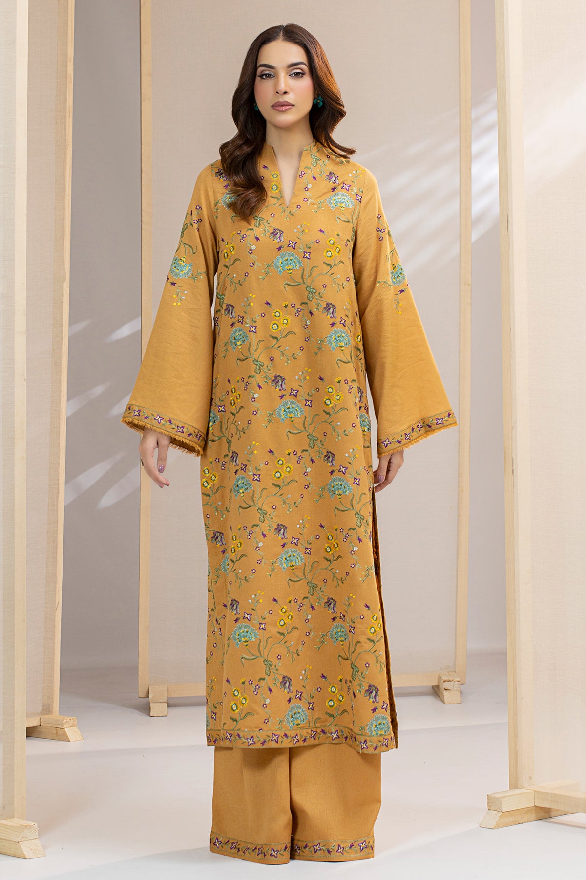 2 Piece Viscose Karandi Shirt & Shalwar