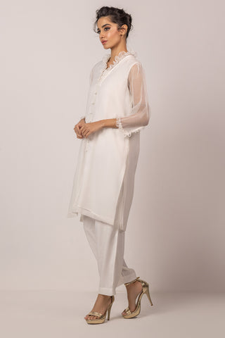 2 Piece Chery Net Shirt & Trouser