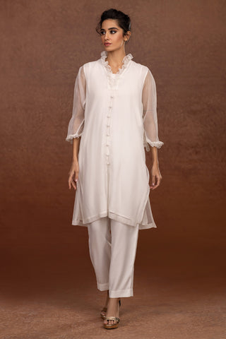 2 Piece Chery Net Shirt & Trouser