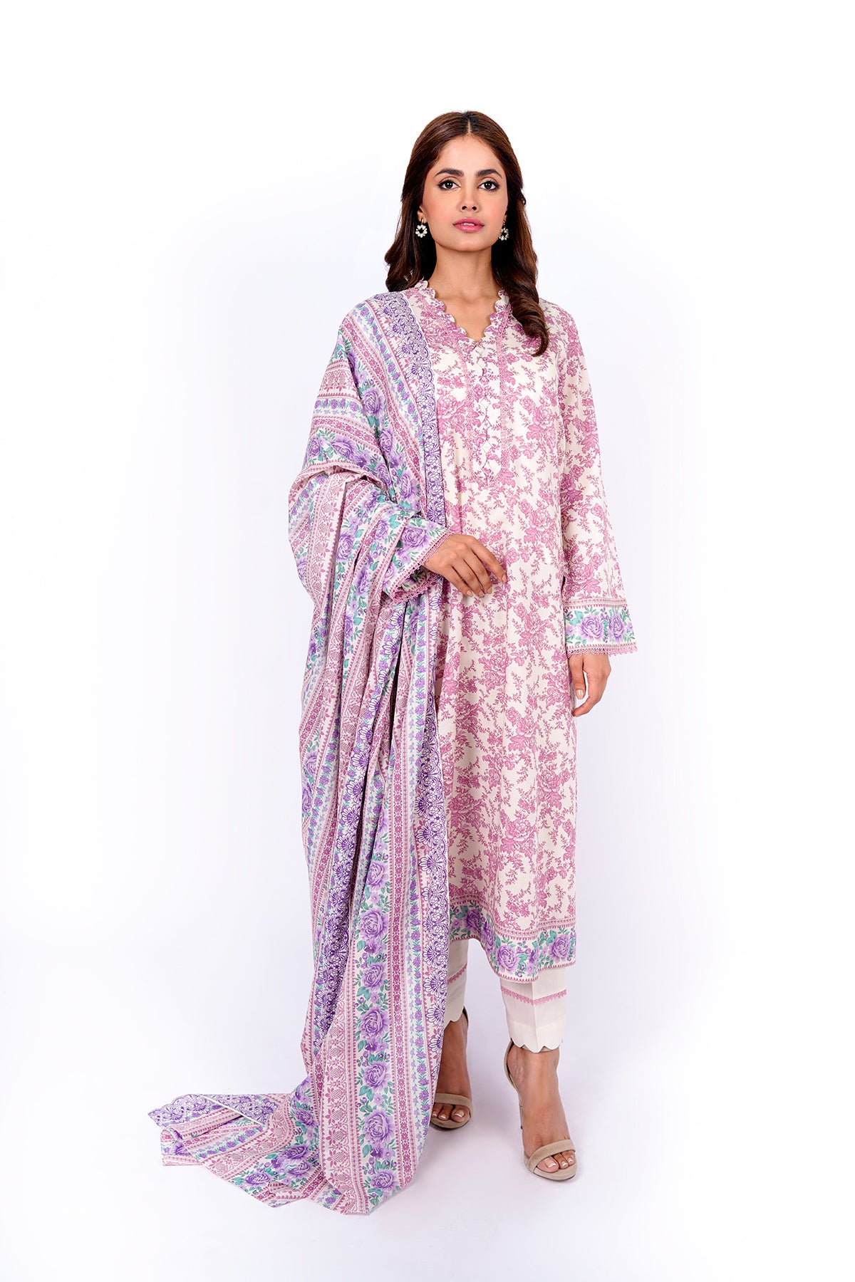 3 Piece Cotton Lawn Suit