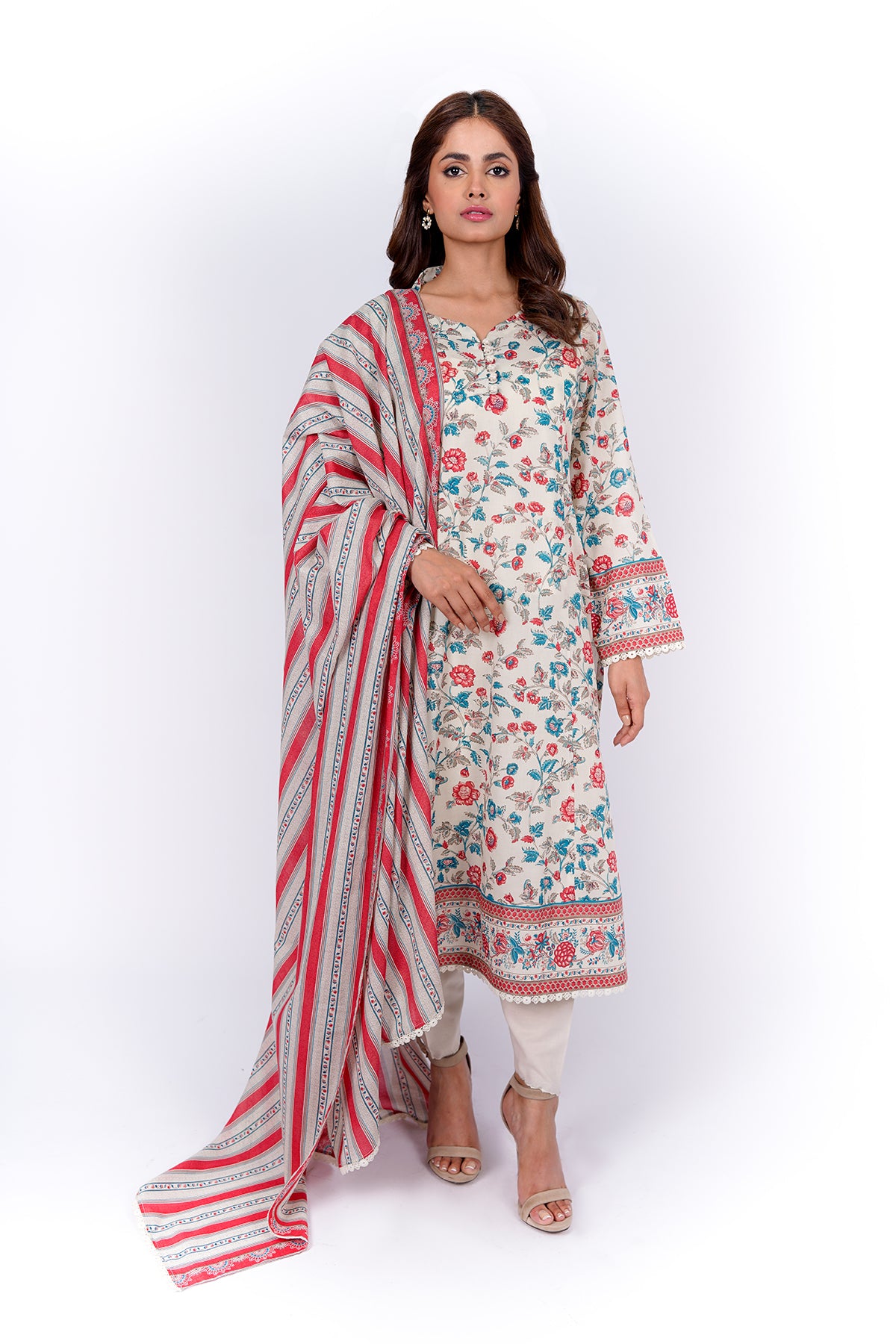 3 Piece Cotton Lawn Suit