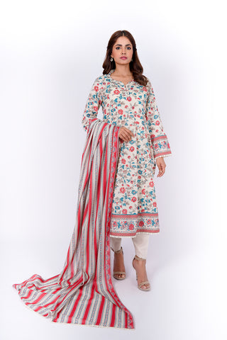 3 Piece Cotton Lawn Suit