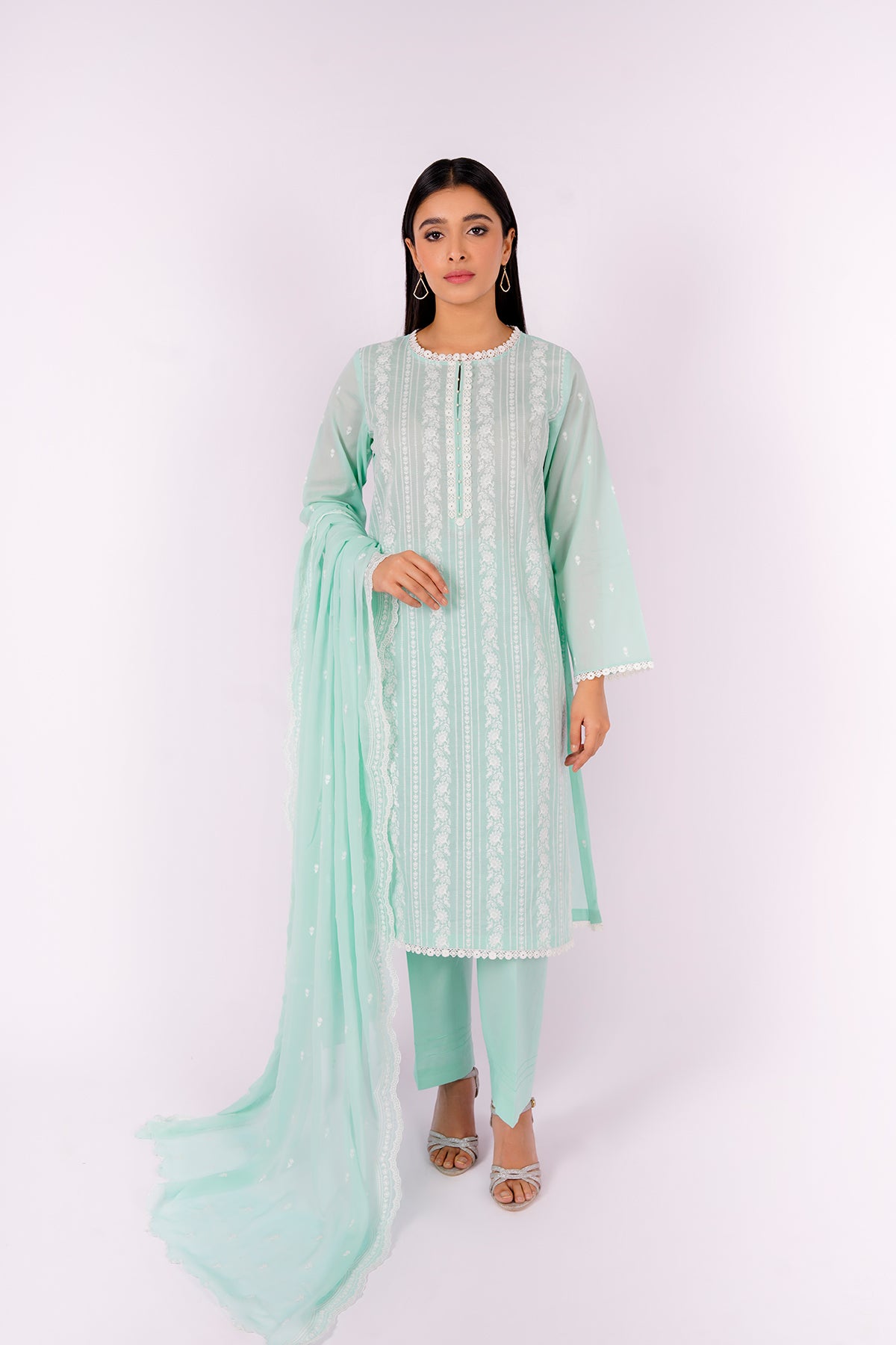 3 Piece Cotton Lawn Suit