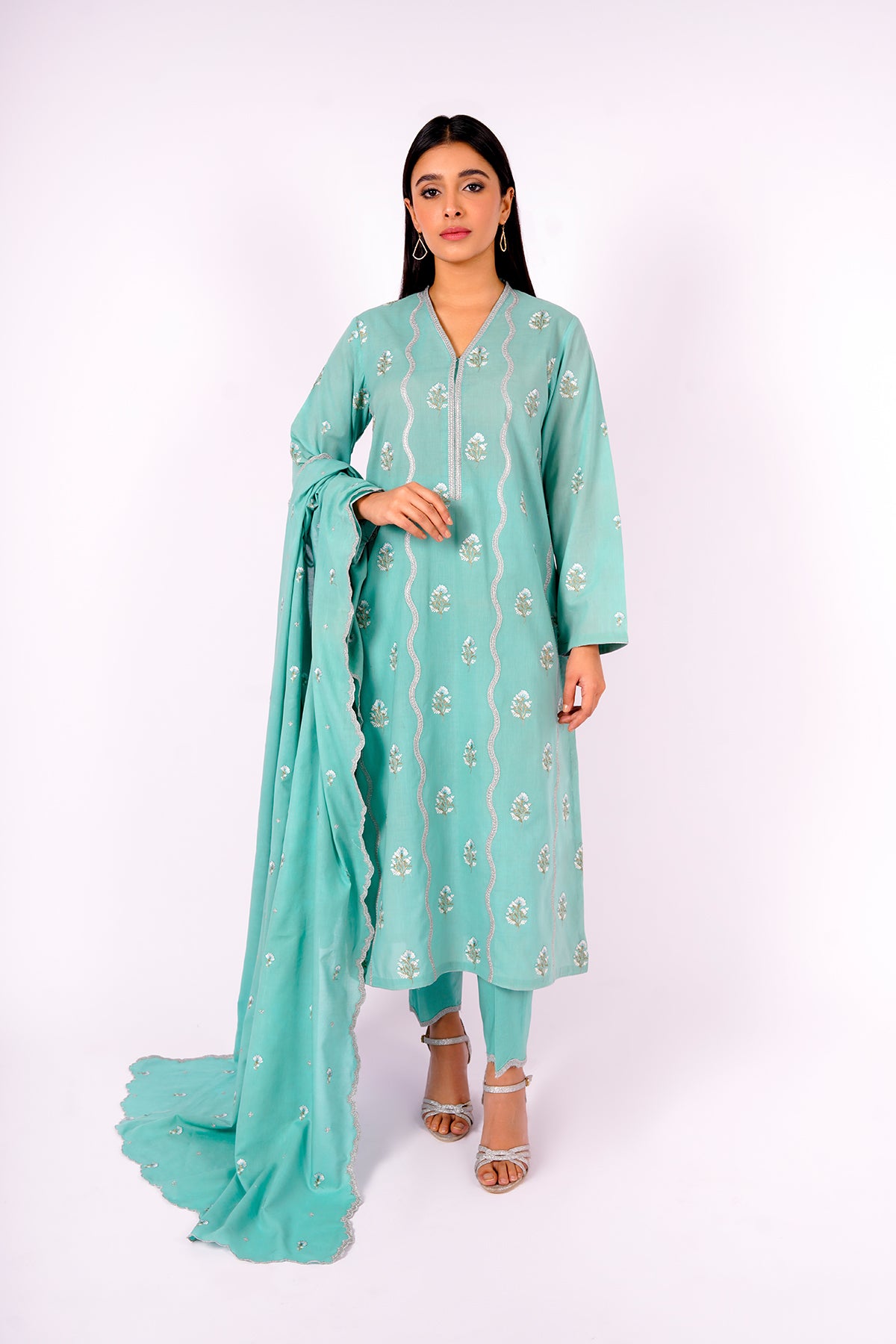 3 Piece Cotton Lawn Suit