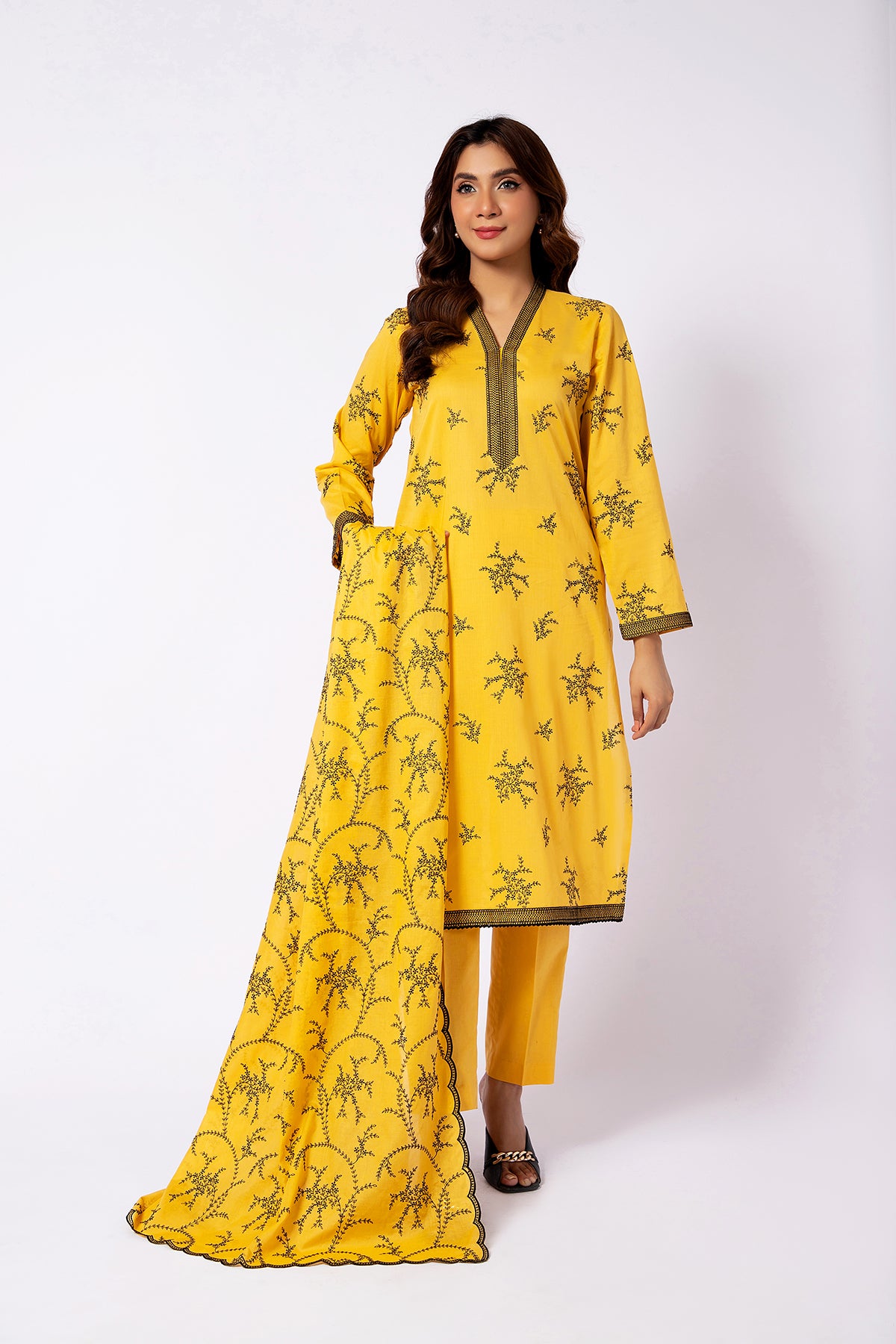 3 Piece Cotton Lawn Suit