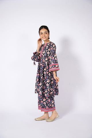 2 Piece Cotton Lawn Shirt & Sharara