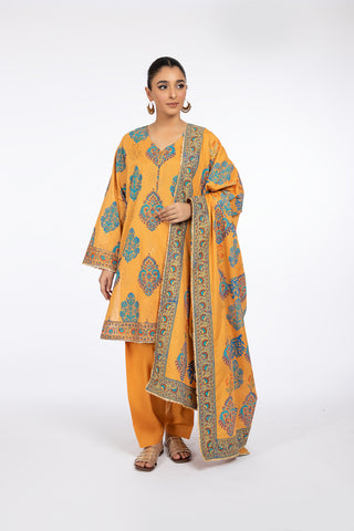 3 Piece Cotton Lawn Suit