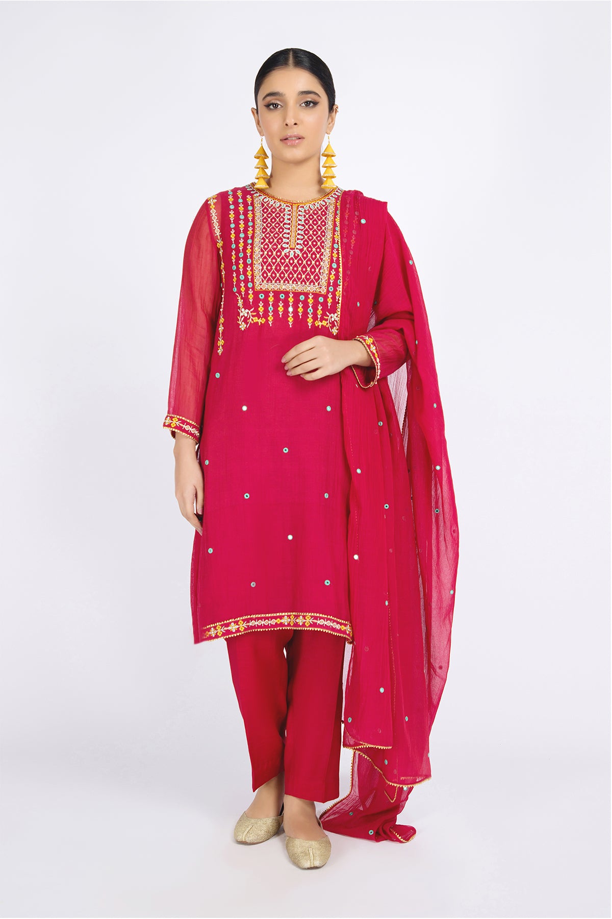 3 Piece Dhaka Malmal Suit