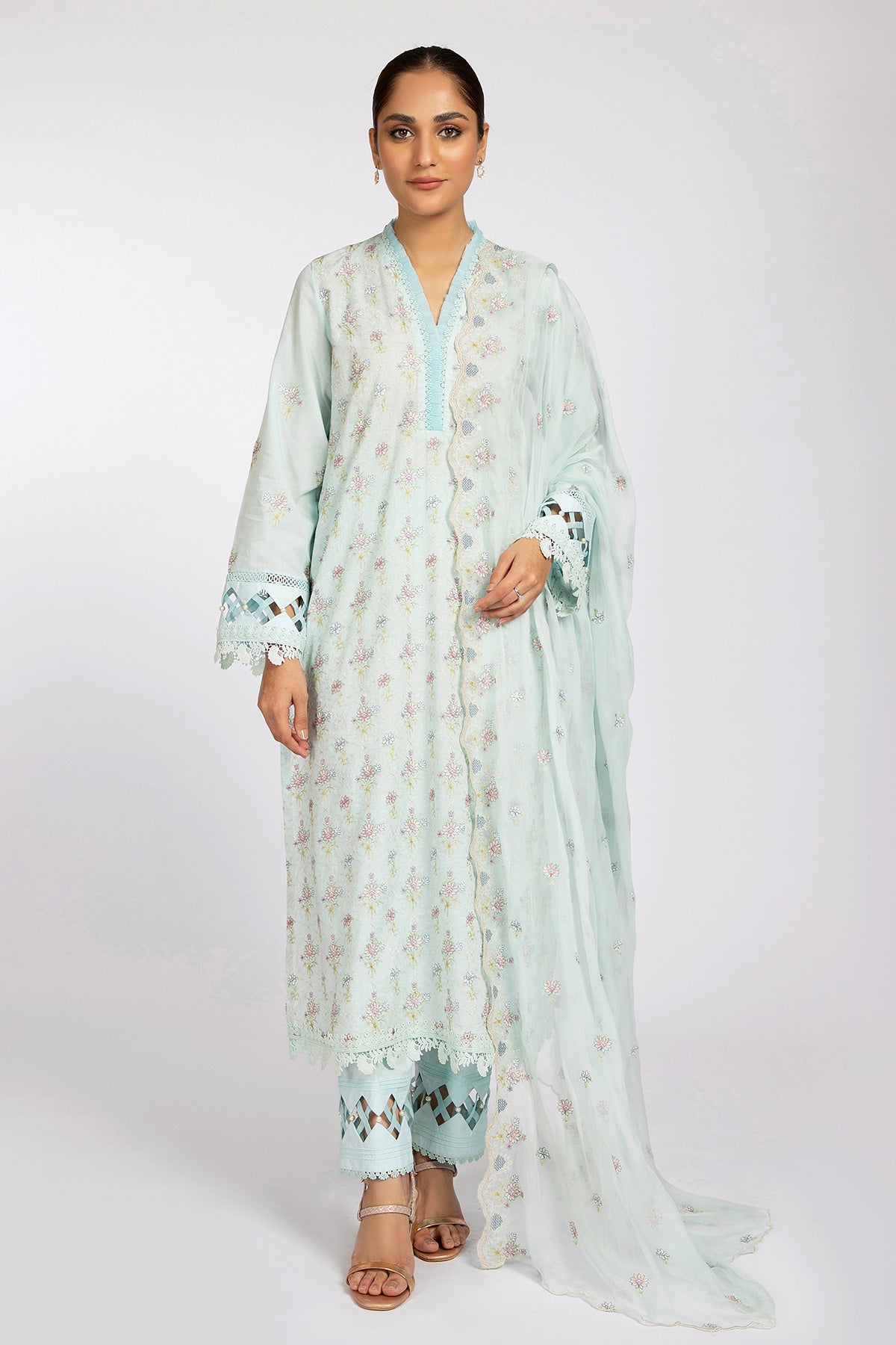 3 Piece Cotton Lawn Suit