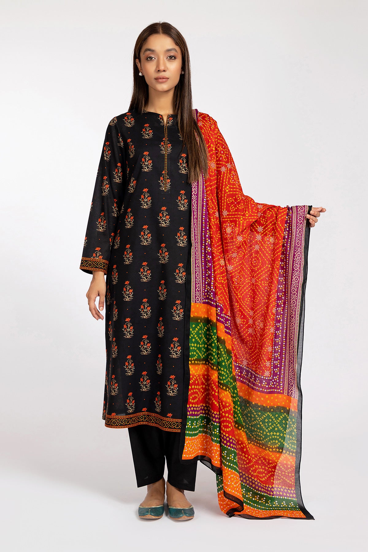 2 Piece Cotton Lawn Shirt & Dupatta