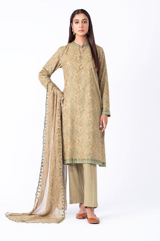 3 Piece Lawn Karandi Suit